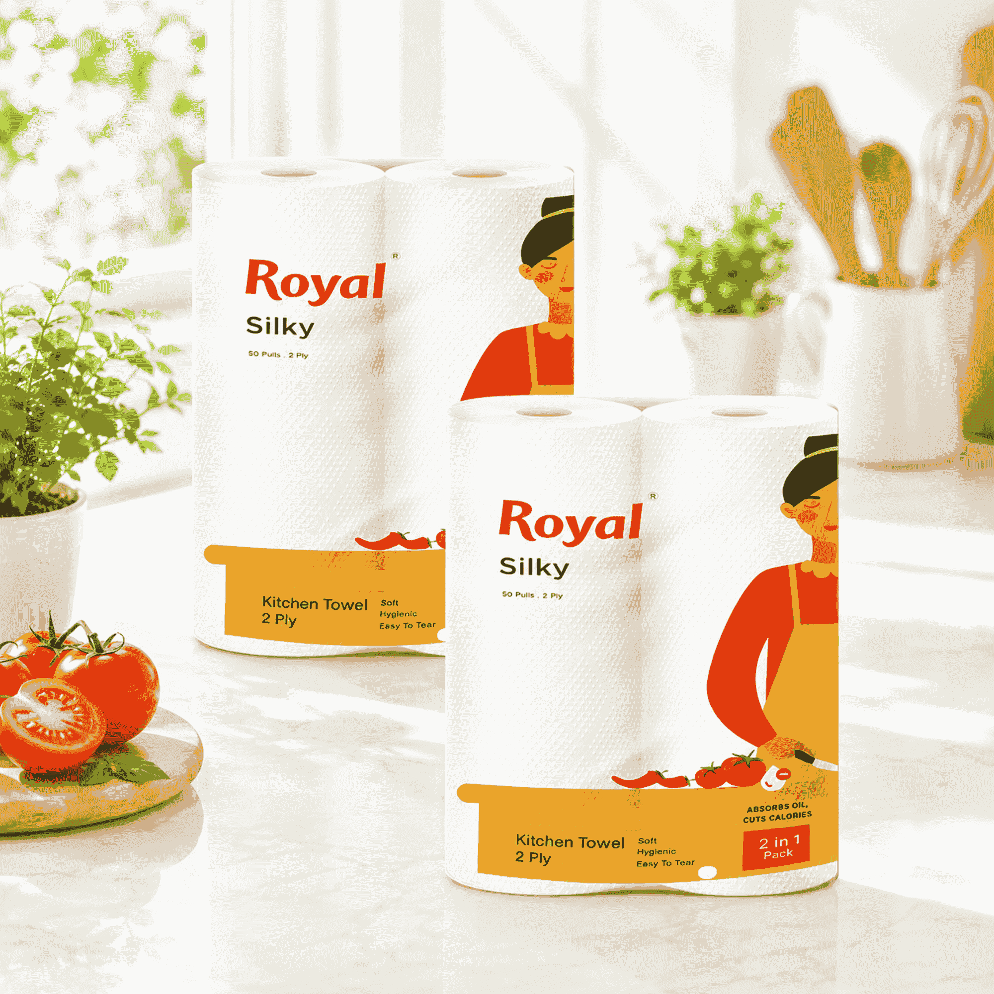 Royal Silky Kitchen Towel 2x1 - Pack of 2